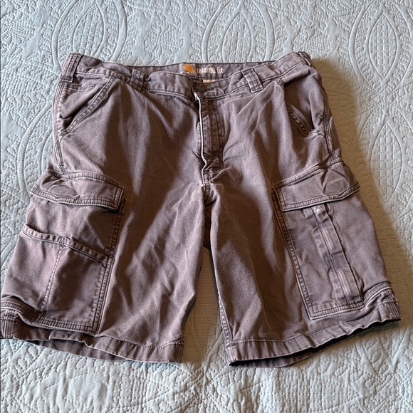 Carhartt Men's Gray Cargo Shorts - Picture 1 of 5